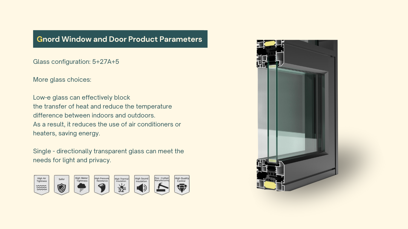 Residential window installation example with aluminium glazing